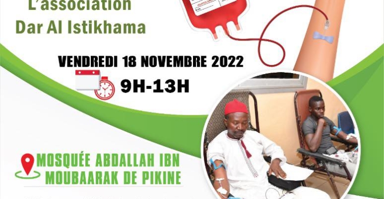 Dar Al-Istikhama organise une campagne de don de sang à Pikine  